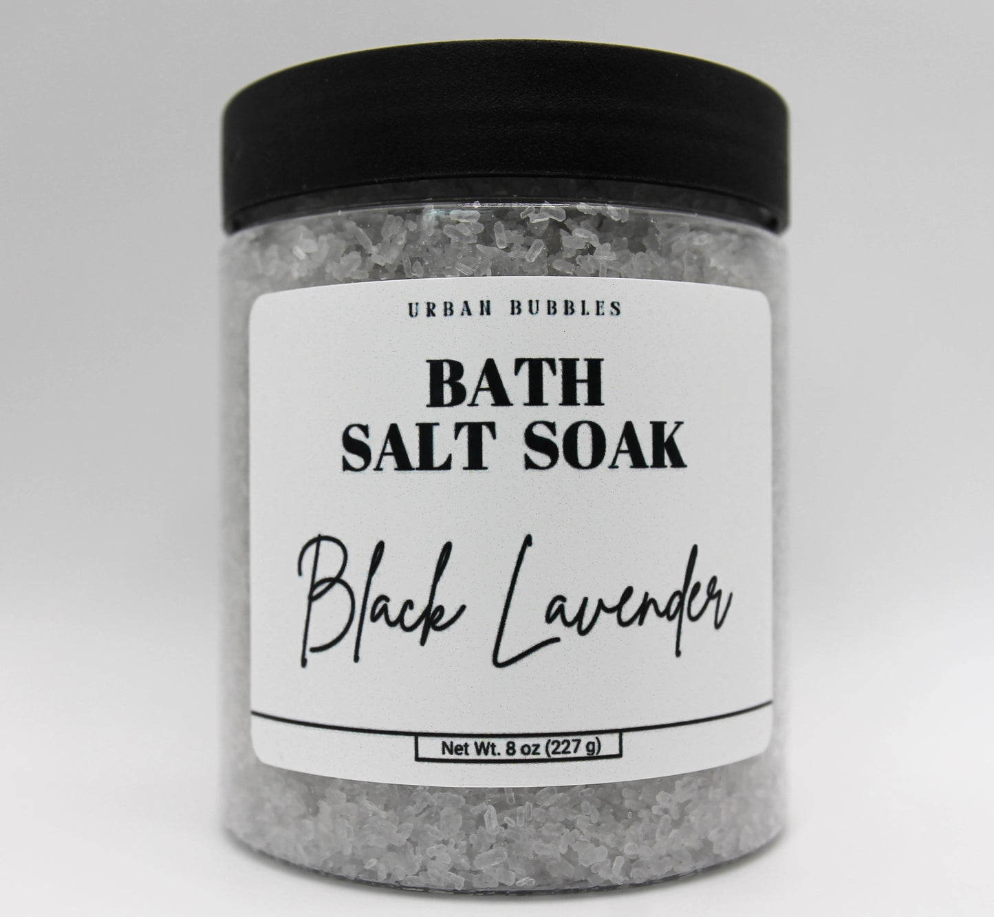 Black Lavender Bath Salt Soak